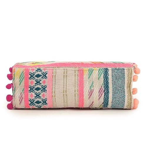Boho Girl Whimsical Multicolor Jacquard Mini Blush Tote with Adjustable Strap | Wedding Gifts | Handbag For Girls | Birthday Gifts