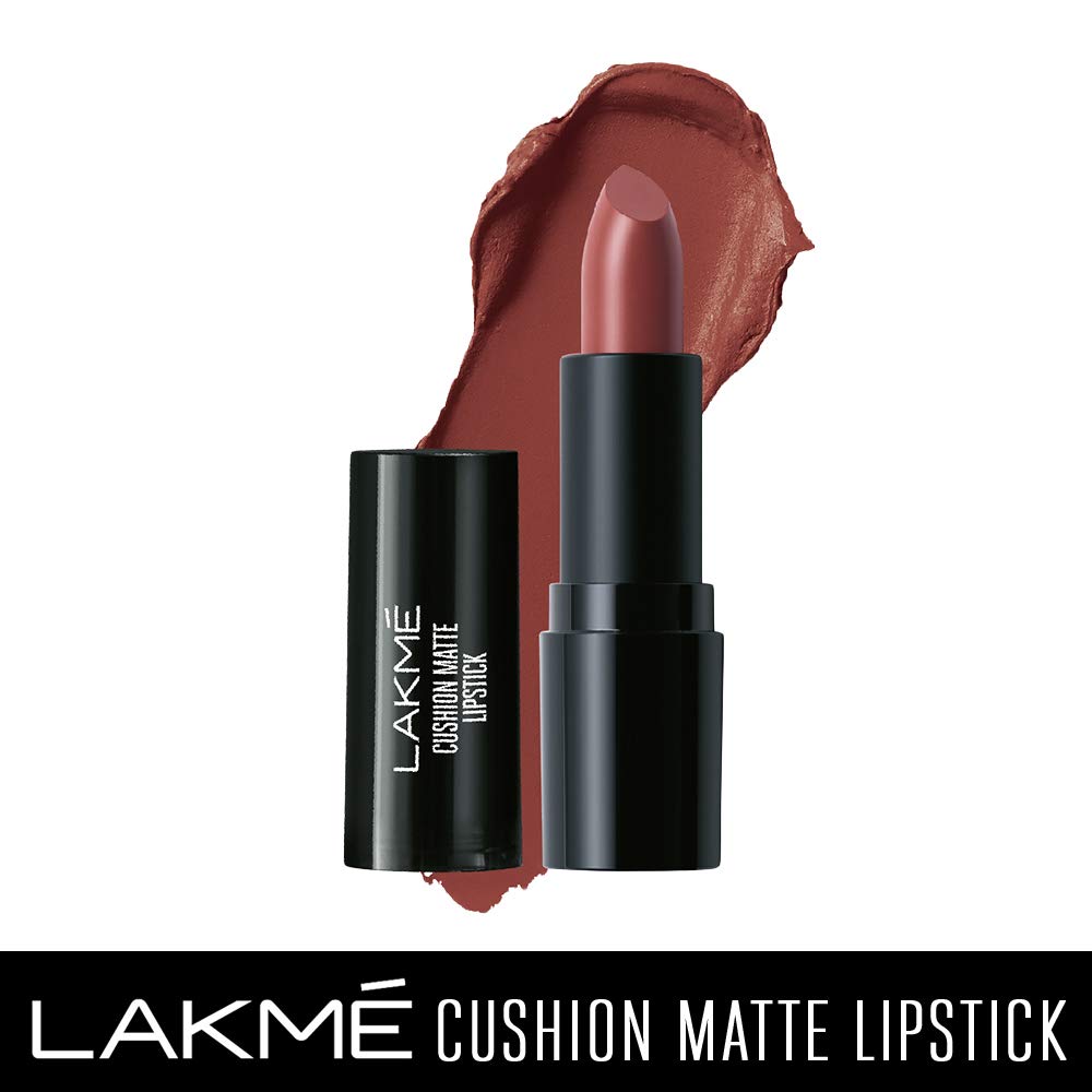 Lakme Forever Matte Lipstick, Waterproof, Non Drying, Creamy Matte Bullet Lipstick Made With French Rose Oil Extracts, Nude Toast, 4.5g