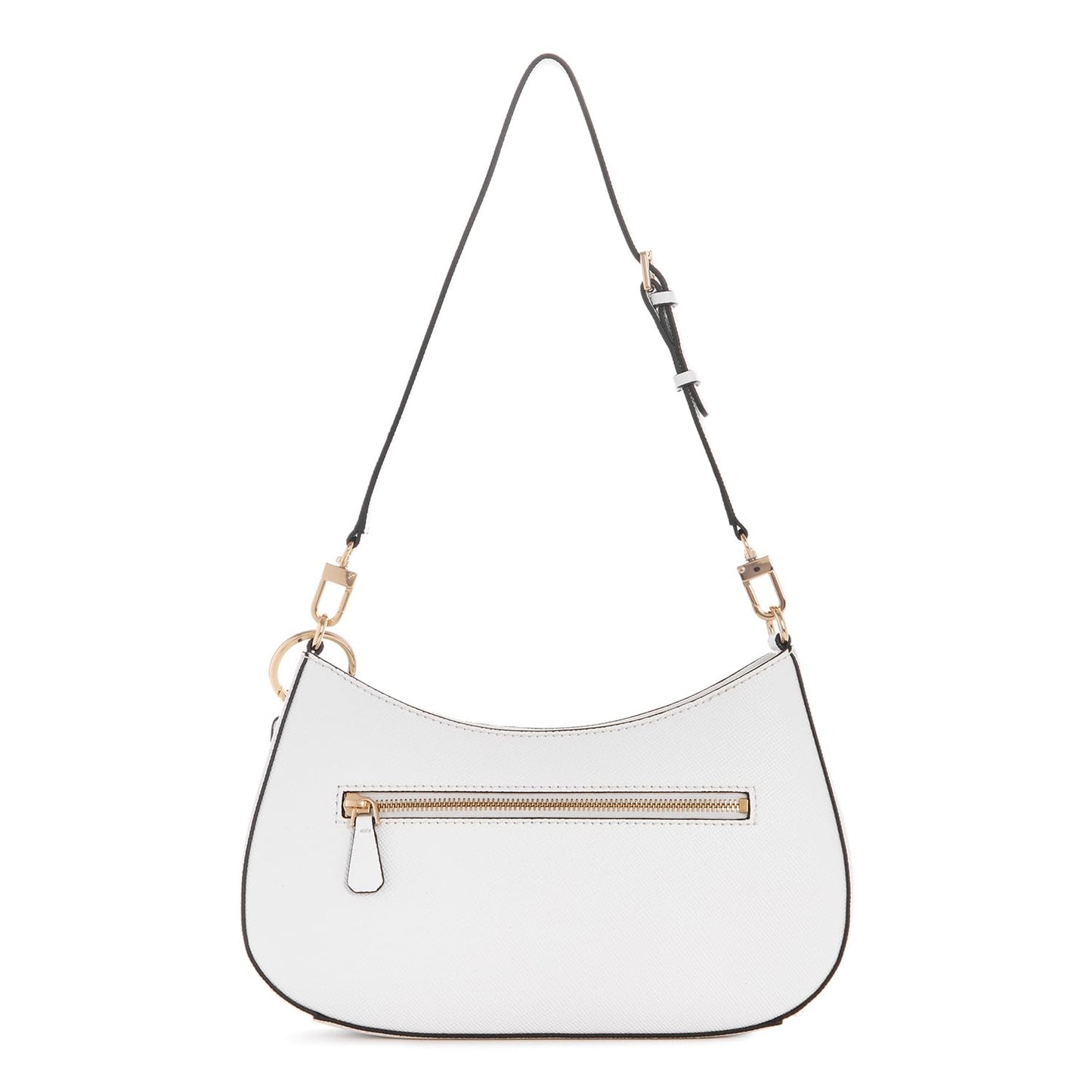 Guess Women's White Pu Solid Shoulder Bag
