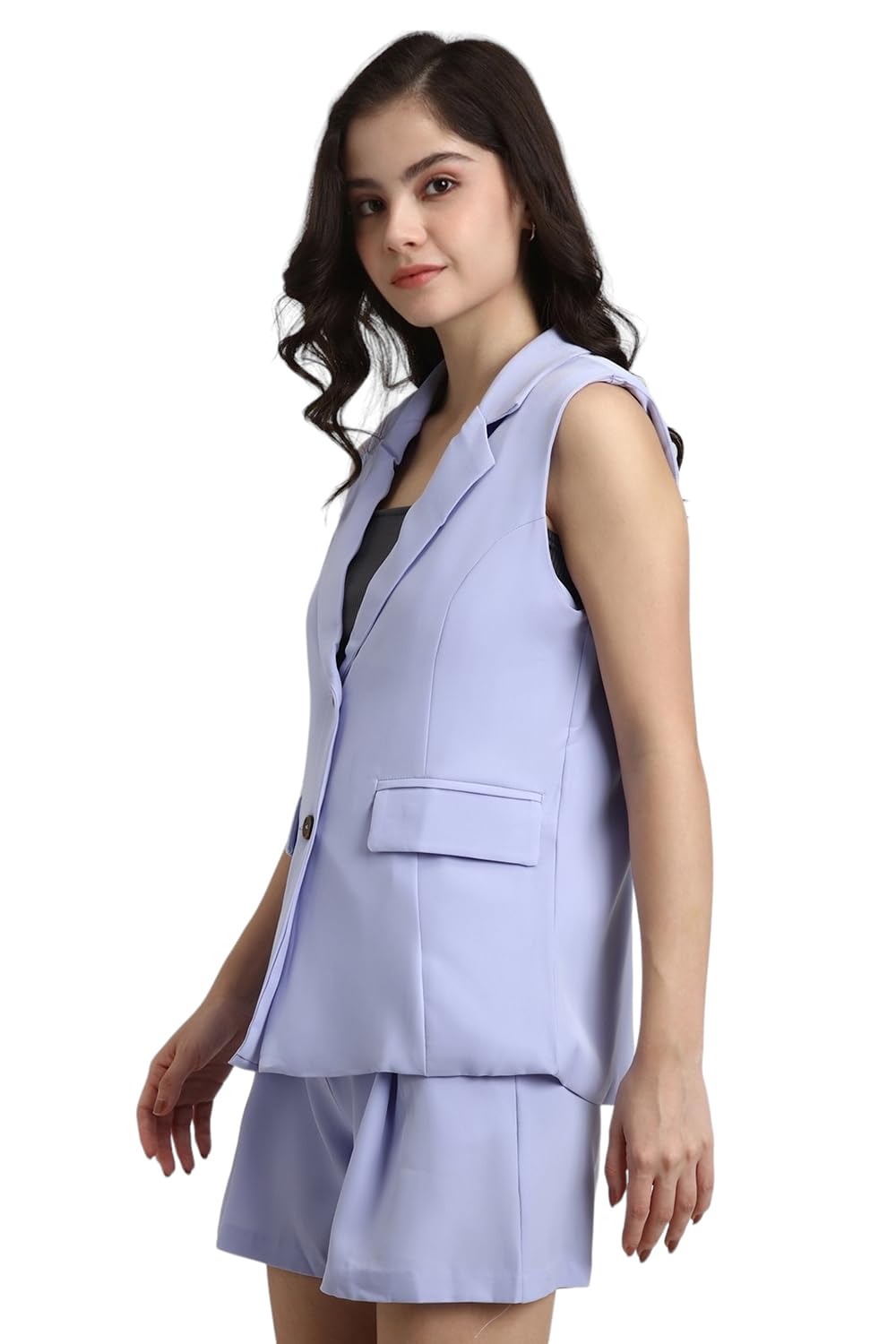 FOREVER 21 Women's A-Line Coat (FWA24CCJF0027_Lilac