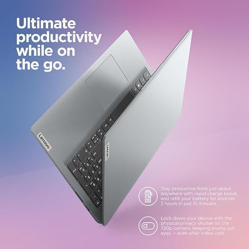 Lenovo IdeaPad 1i 14" HD Laptop with Office 365, Intel Core i3-1215U 6-Core Processor, 20GB RAM 1TB SSD, SD Card Slot, WiFi, Bluetooth, Windows 11 Pro, Gray
