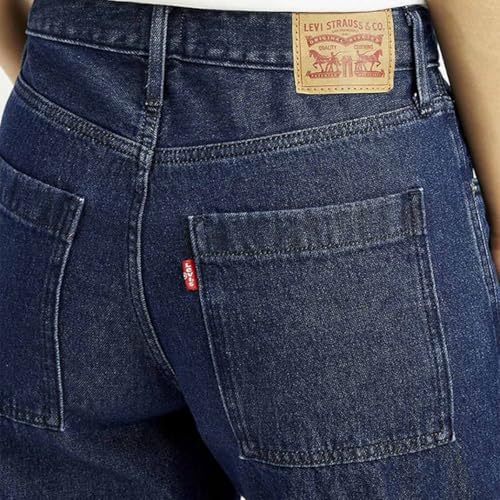 Levi’s Women's Dark Indigo Loose Fit Mid Rise Jeans, 2151, 2XL