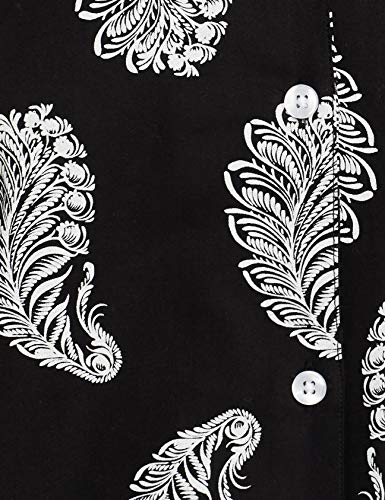Longies Women's Rayon Printed Night Suit Pack of 2 (LGWSBPSG007_Navi_S)