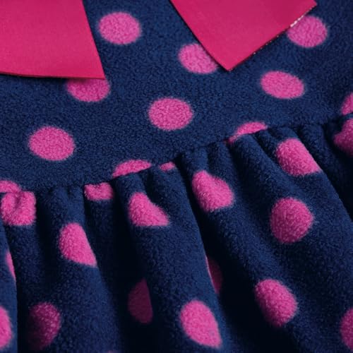 Hopscotch Girls Full Sleeves Blue 2-Pc Polka Dot Bow Applique Legging Set For Age (3-4 Years)