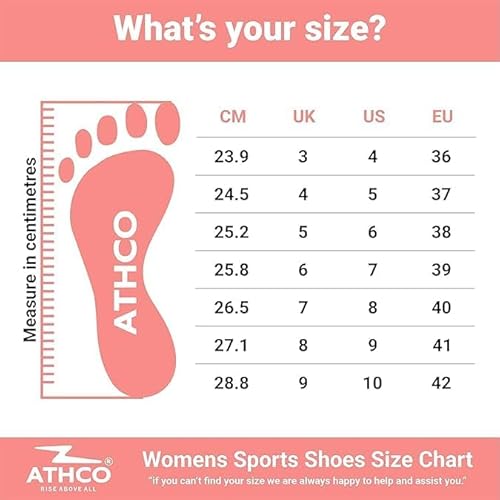 ATHCO Women's Slick Black Sneakers Shoes_07 UK (ATHDIP-23)