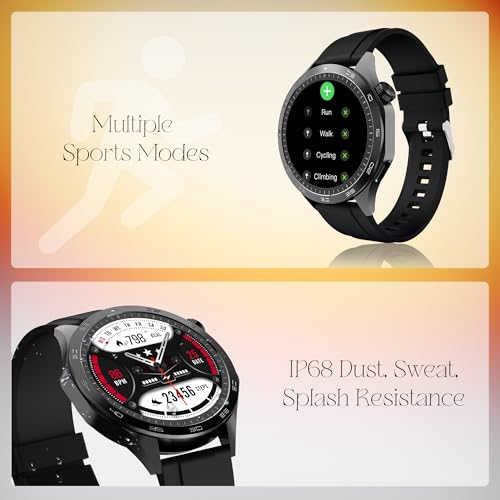 boAt Enigma Radiant Luxury Watch for Man w/1.43"(3.63 cm) AMOLED Display, AOD, Premium Metal Build, Round Dial, 200+Watch Faces, Upto 7 Days Battery Life, Fitness smartwatch for Men (Active Black)