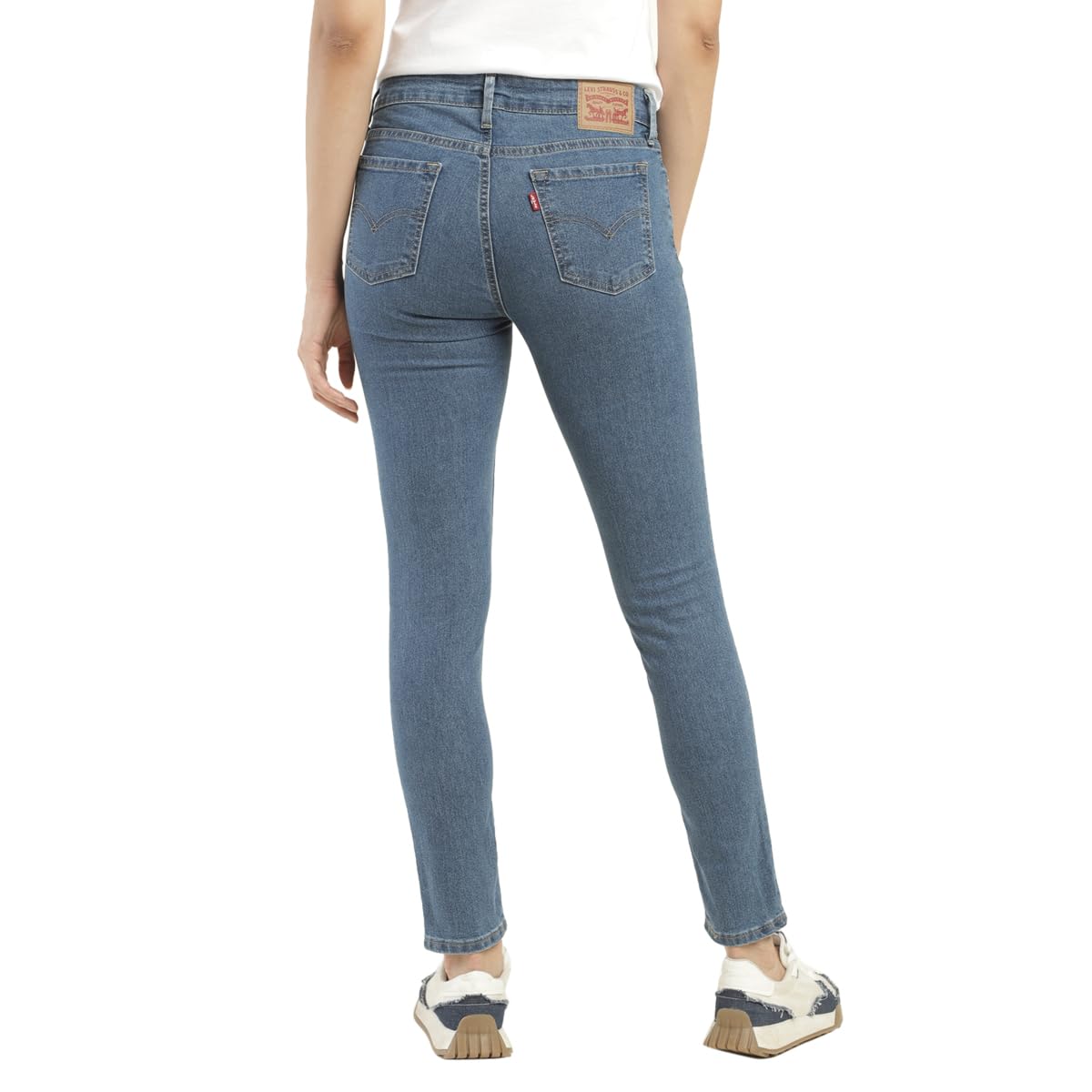 Levi's Women's 711 Skinny Fit Mid-Rise Jeans Blue