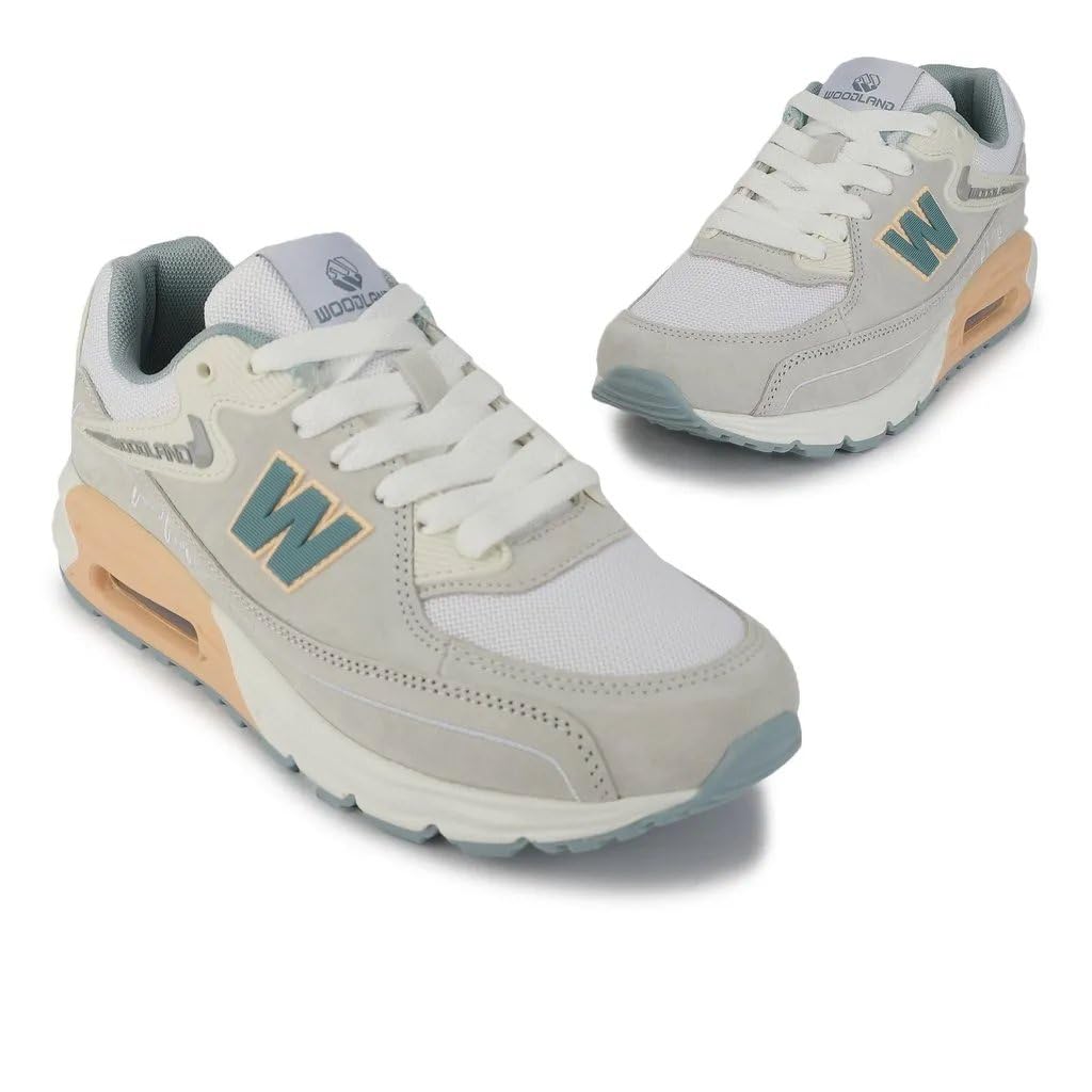 Woodland Women Lgrey/Pink Casual Sneakers