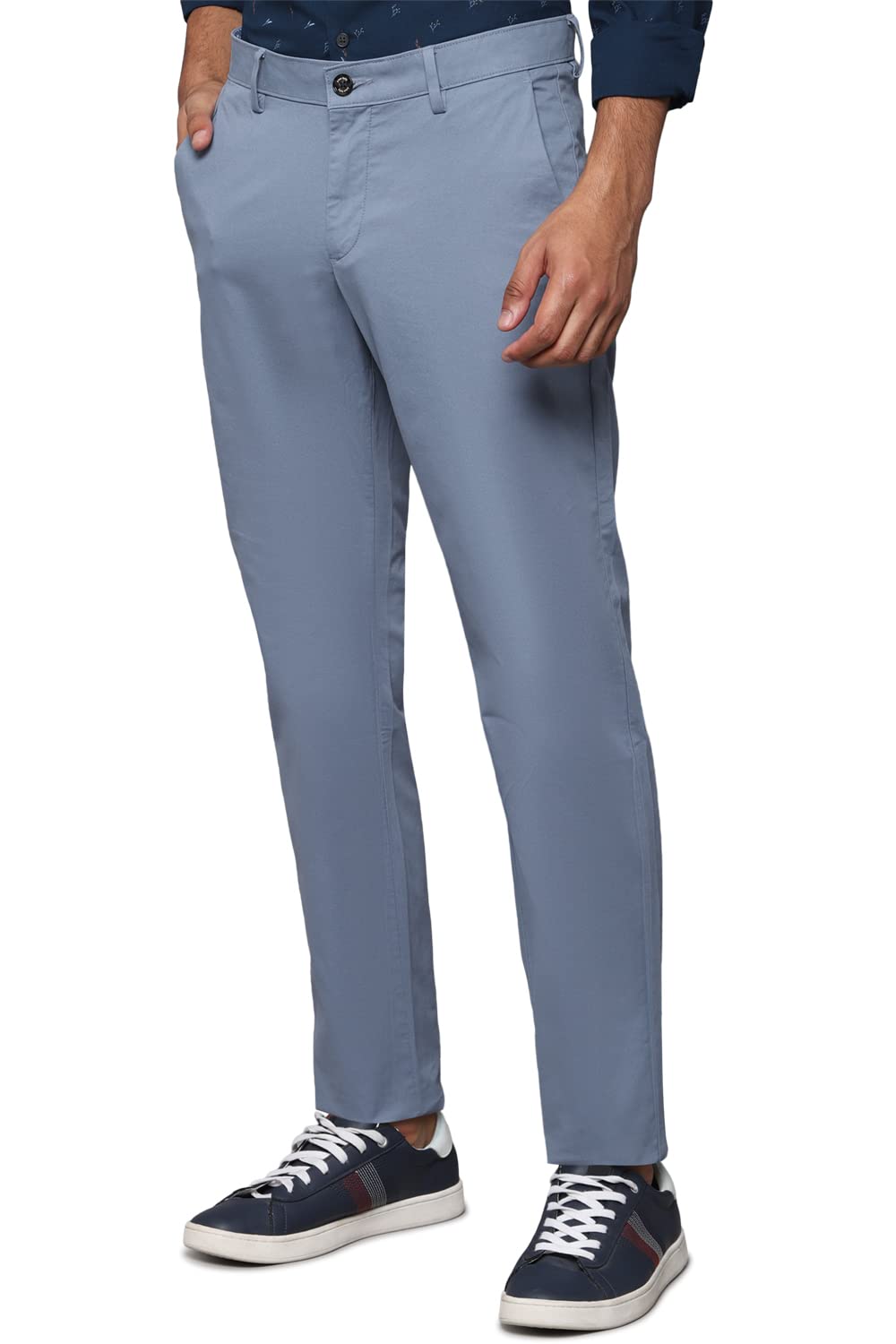 Allen Solly Men's Slim Casual Pants (ASTFQSRFM12992_Blue_36)