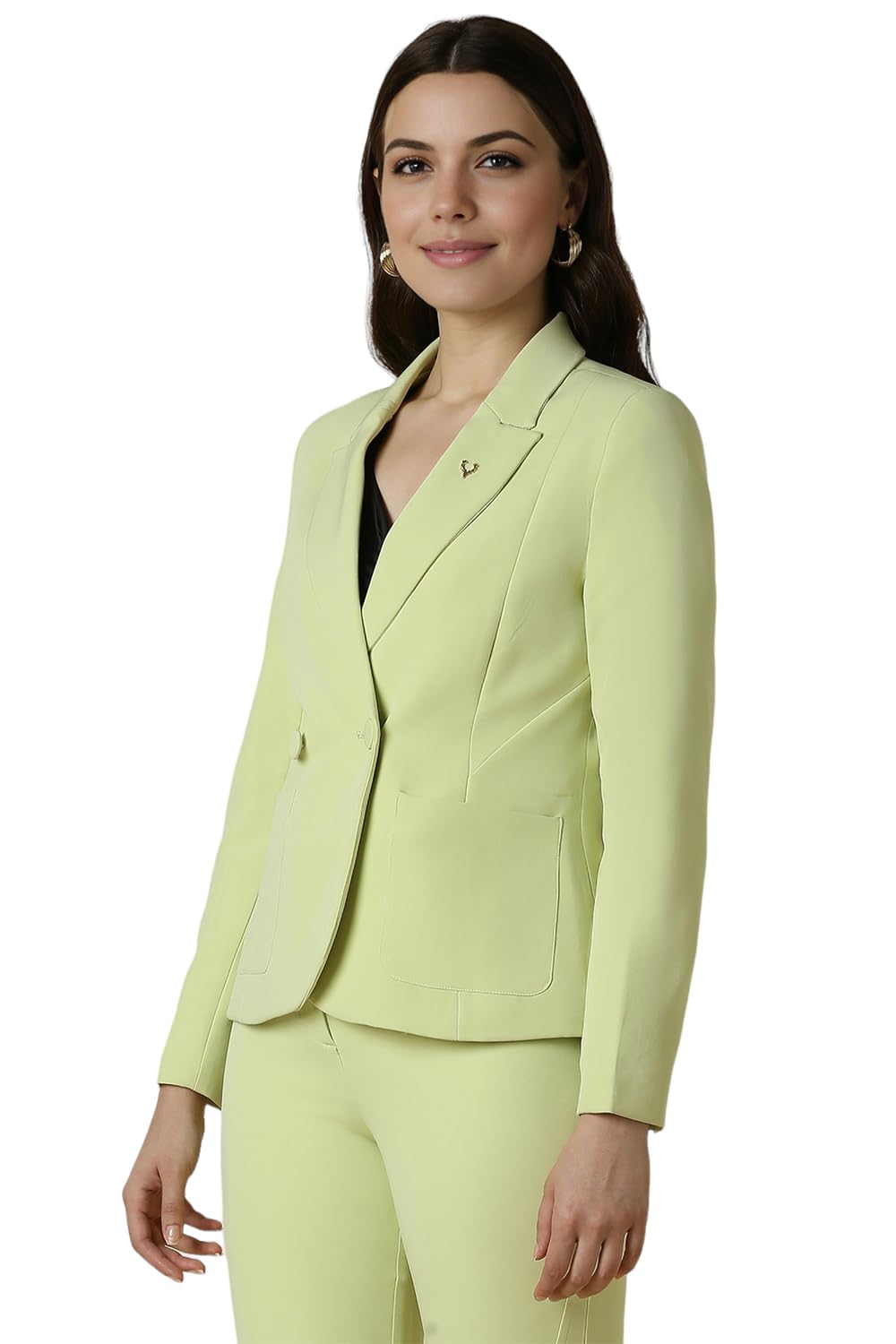 Allen Solly Women's Blazer (AHBZWRGF911342_Green