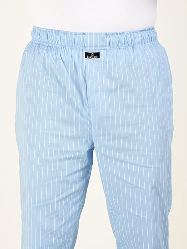Hancock Men Cotton Striped Night Suit Multicolor Size L