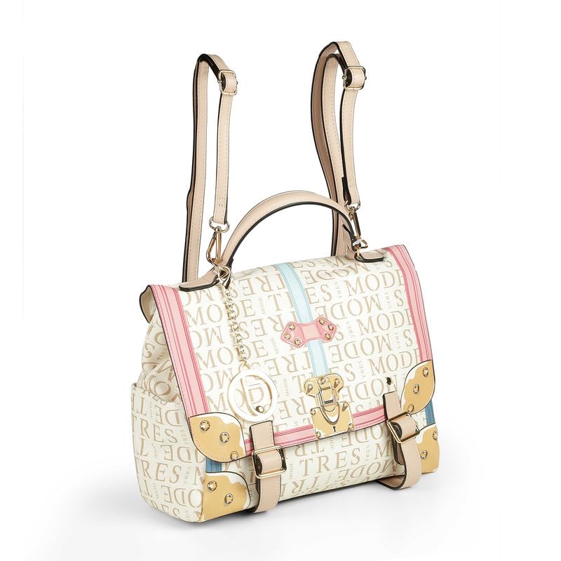 tresmode AVILA Convertible Women's Handbag Cum Backpack in Brown Color