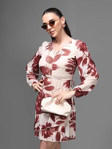 Kazo Clarke Mini Dress (Wine_M)