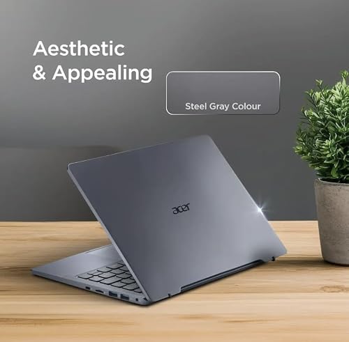 Acer Aspire 3 (2026), Intel Celeron Dual Core N4500 - (8 GB/256 GB SSD/Intel UHD Graphics/Windows 11 Home) Thin and Light Laptop/11.6" HD/Steel Grey/1.0 Kg/MS Office 2024