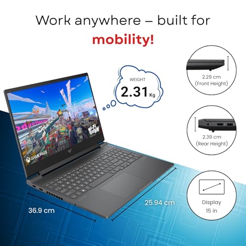HP Victus Gaming Laptop 16.1" FHD Display | Intel Core i5-14450HX | 16GB RAM | 512GB SSD | NVIDIA RTX 3050 4GB Graphics | Windows 11 Home | 1 Year Warranty (BH0R9PA)