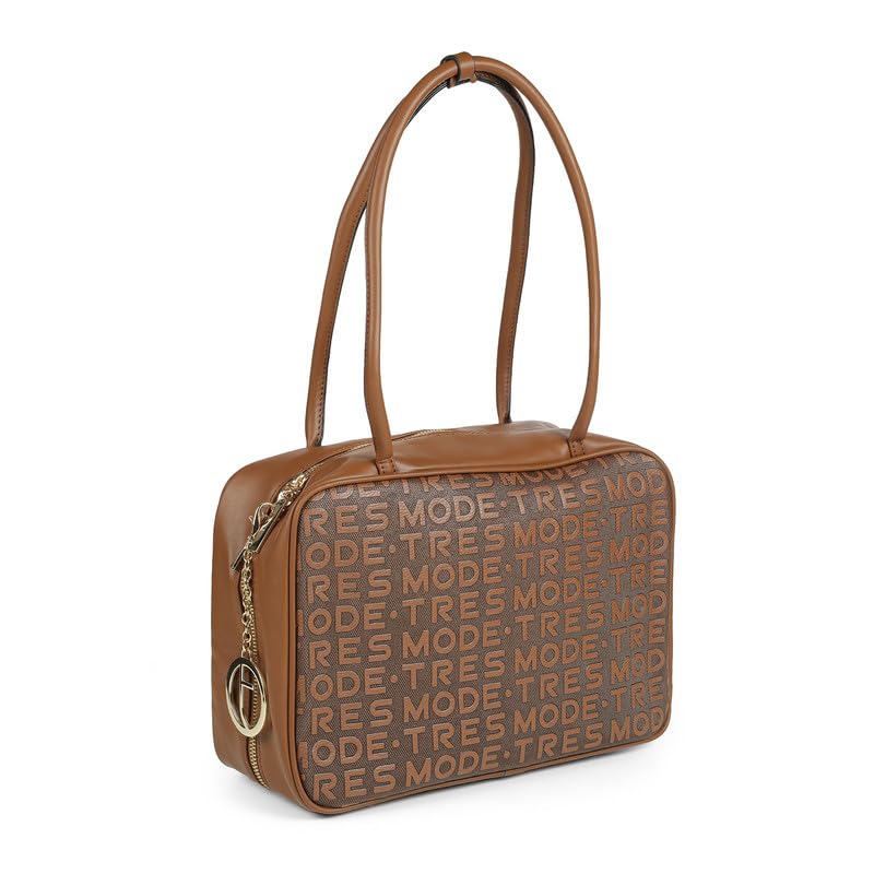 tresmode BELFAST Brown Vegan Leather Shoulder Bag