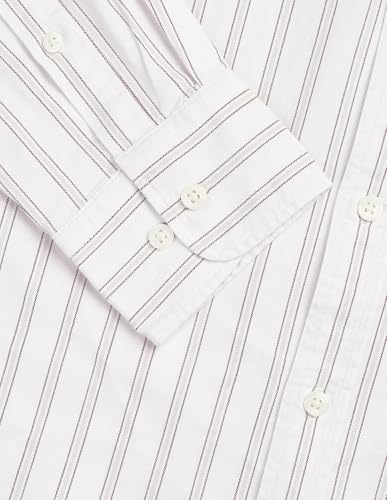 U.S.Polo Association Men's Vertical Striped Oxford Shirt (USSHT3399_Khaki_44)