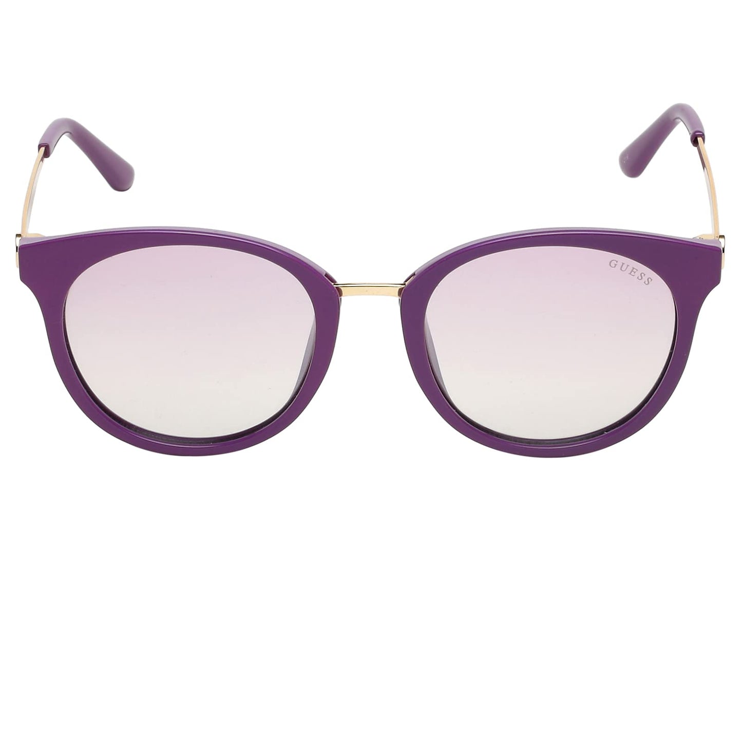 GUESS Mirrored Oval Women Sunglasses - (GU7688 81Z 52 S |52| Purple Color Lens)