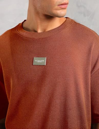 U.S. Polo Assn Men's PE001 Premium Cotton-Rich Everyday Comfort Oversized T-Shirt