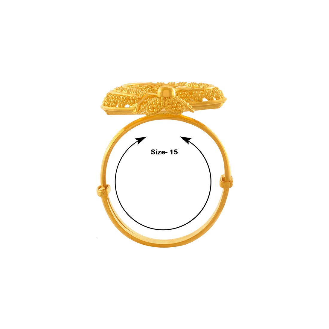 P.C. Chandra Jewellers 22k (916) Yellow Gold Ring for Women