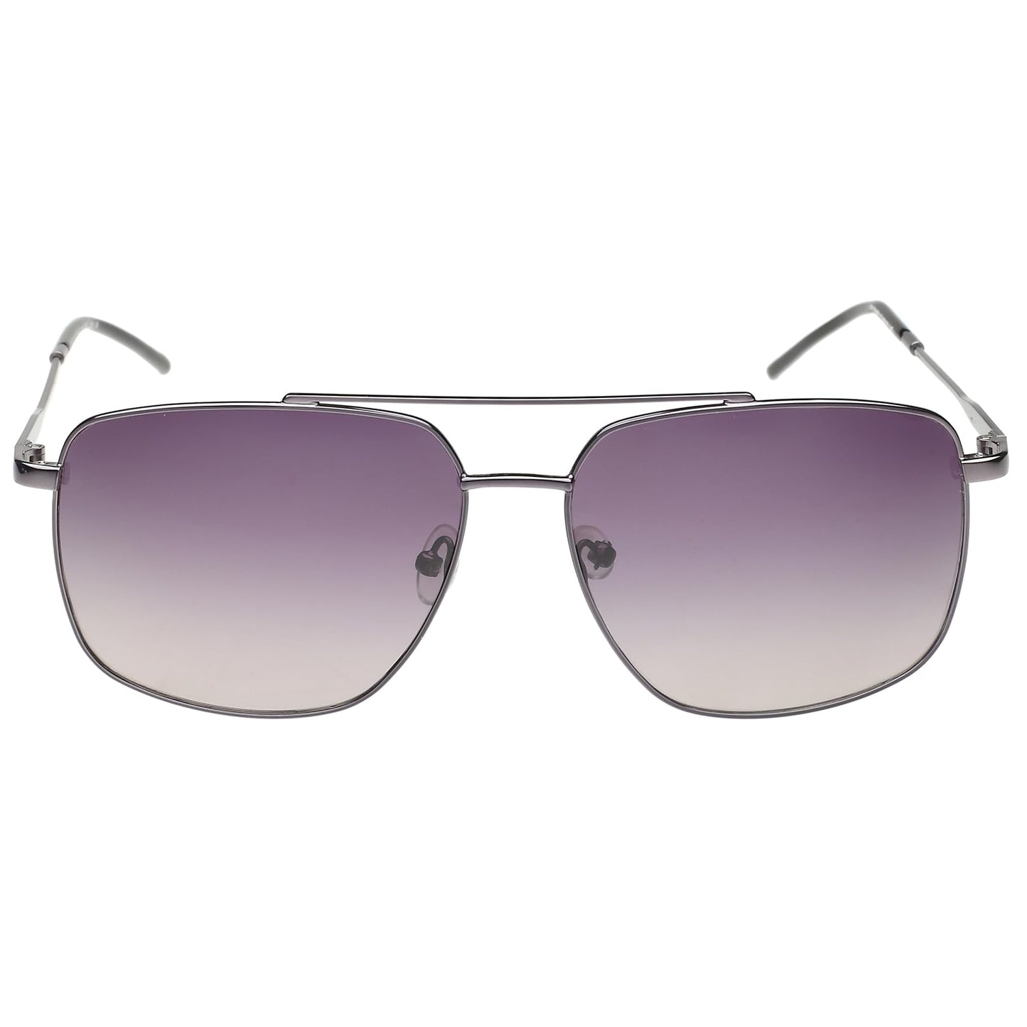 French Connection|Grey Full Frame Aviator Sunglasses|Polarized | 100% UV Protection (UV 400) Purple Gradient Faded Lens|Men's|Large|FC 7644PL C3 60 S