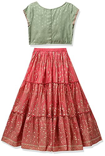 BIBA GIRL PRINTED FLARED KID(KW4345_GREEN-PEACH_9)