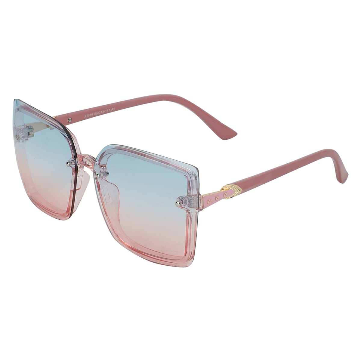 Carlton London Women Square Clear One Size Casual Winter Wear Acetate Frame UV Protected Lens Sunglasses M