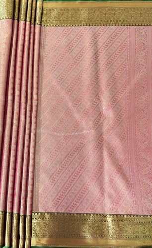 MIMOSA Women’s Rani Pink Art Silk Saree Woven with Zari Tissue | Kanjivaram Style Saree | Rich Pallu & Tassels | 6.2 Mtr