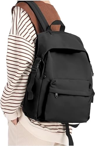 MUCHOVA Travel Bag for Women Medium Spacious Compartment Bag Practical Design Black Lightweight Backpack for Ladies (Black)