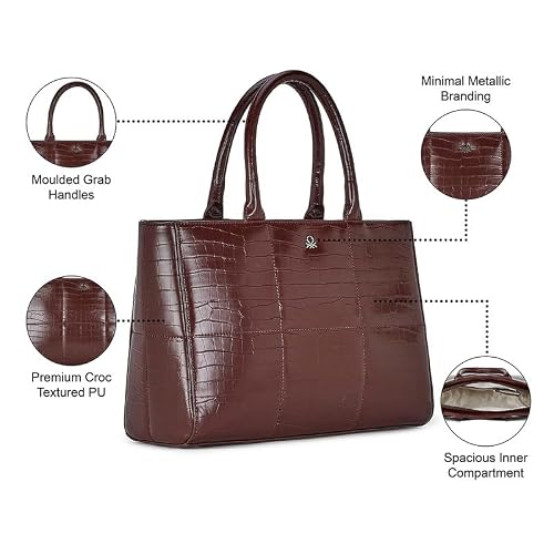 United Colors Of Benetton Viola Women Pu Handbag - Choco Brown