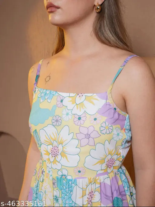 Purvaja Women's Square Neck Dress