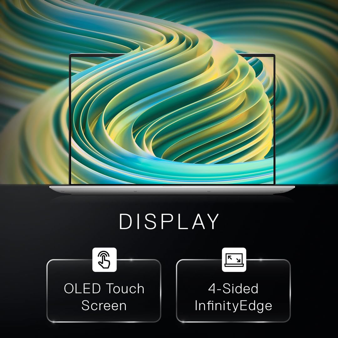 Dell Xps 9530,Intel Evo Platform Powered by Intel Core I7-13700H Processor/32Gb/1Tb Ssd/Nvidia RTX 4050 + 6Gb Gddr6/15.6" OLED Ar Infinity Edge 400 Nits Touch/Backlit Kb/Silver/1.86Kg-Windows 11 Home