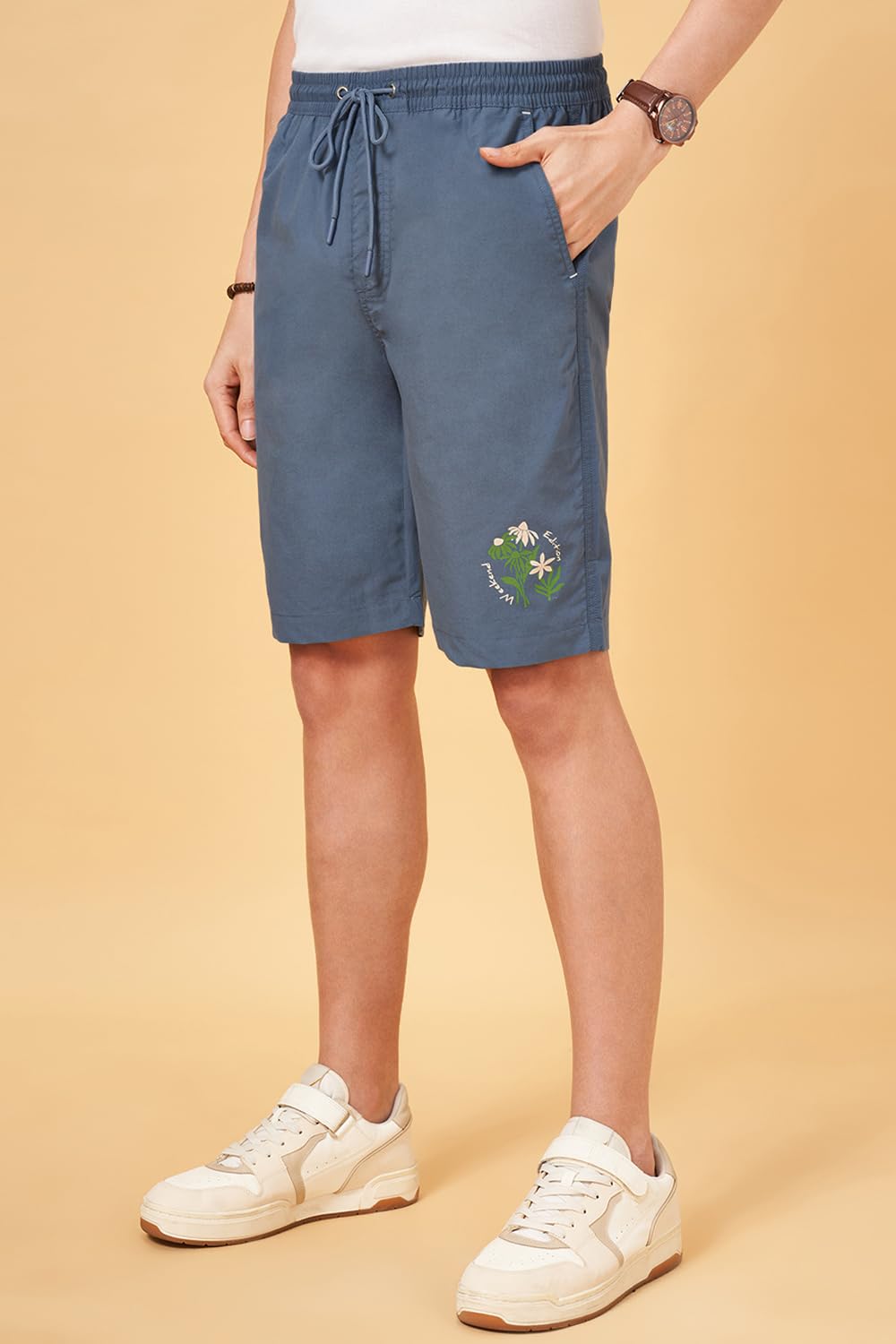 Urban Ranger by Pantaloons Men's Chino Shorts (110149063031_Blue Heaven