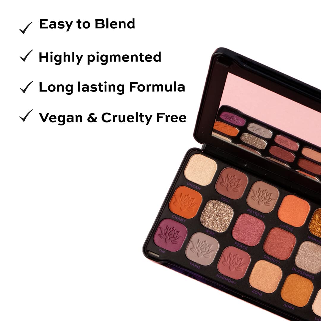 Makeup Revolution Forever Flawless Spirituality, Matte Eyeshadow Palette, Create Long-Lasting Eye Makeup Looks, Vegan & Cruelty-Free, 20g, Multicolor