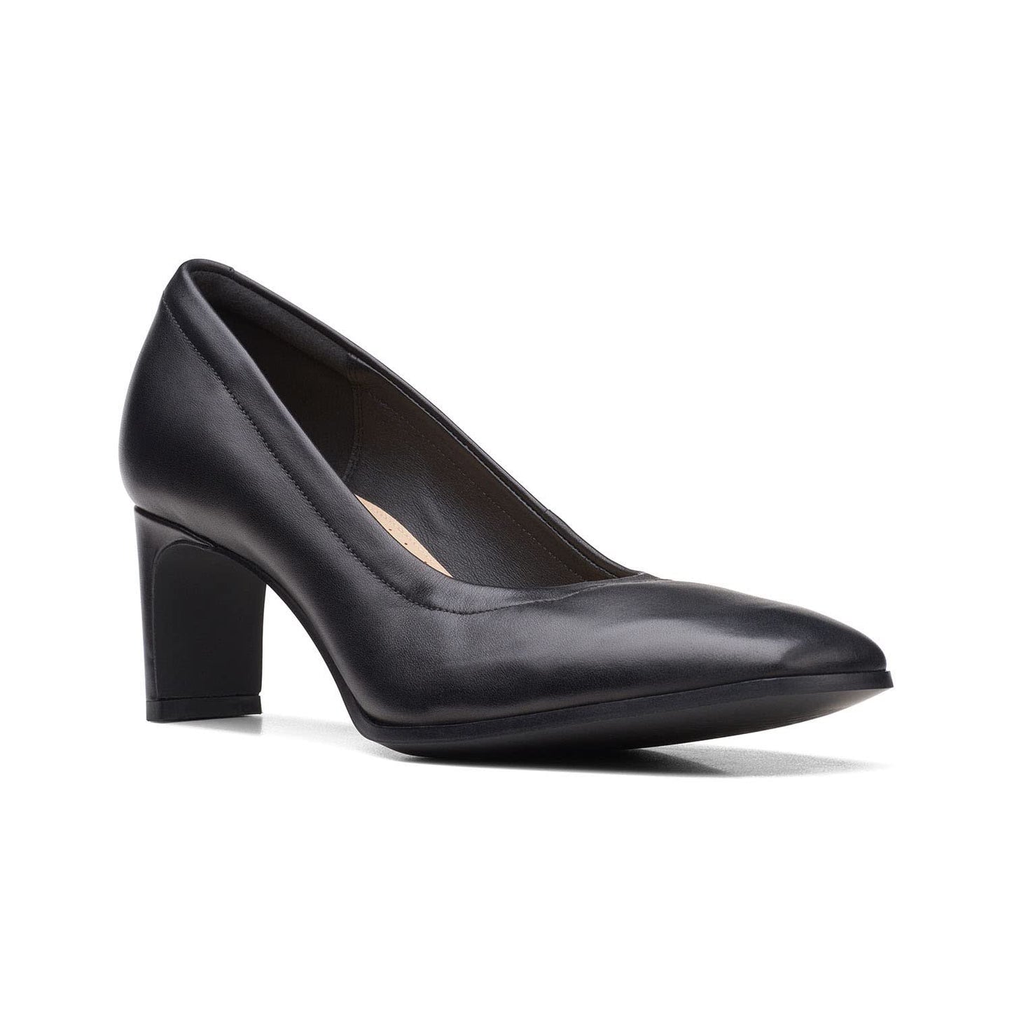 Clarks Seren55 Soft Black Leat UK-6