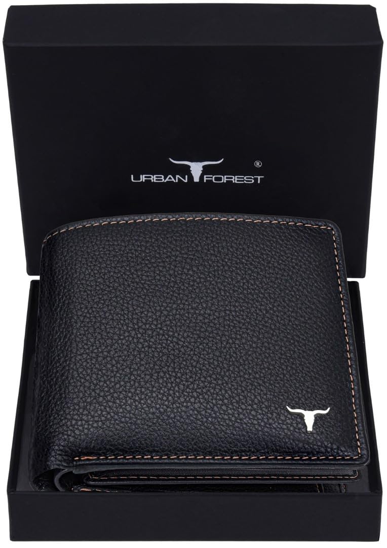 URBAN FOREST Charlie Black Leather Wallet for Men
