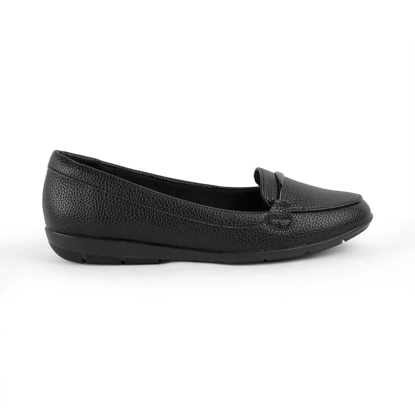 tresmode RUJER Women's Loafers Shoes Black, 3 UK / 36 EU - Round Toe Ladies Comfortable Soft Casual Footwear - Closed Back Vegan Friendly Durable