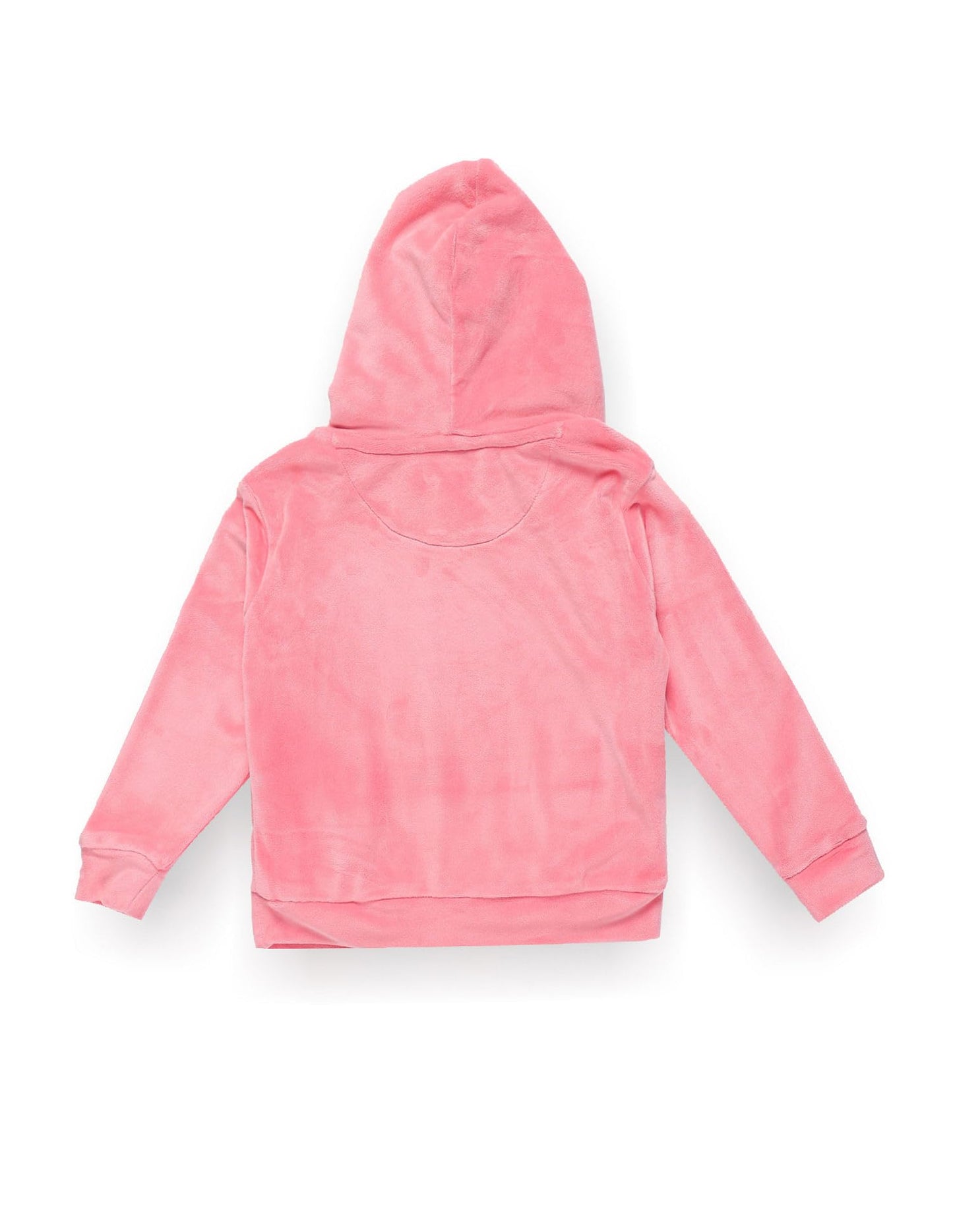 U.S. POLO ASSN. Girls Embroidered Logo Hooded Sweatshirt Light Pink