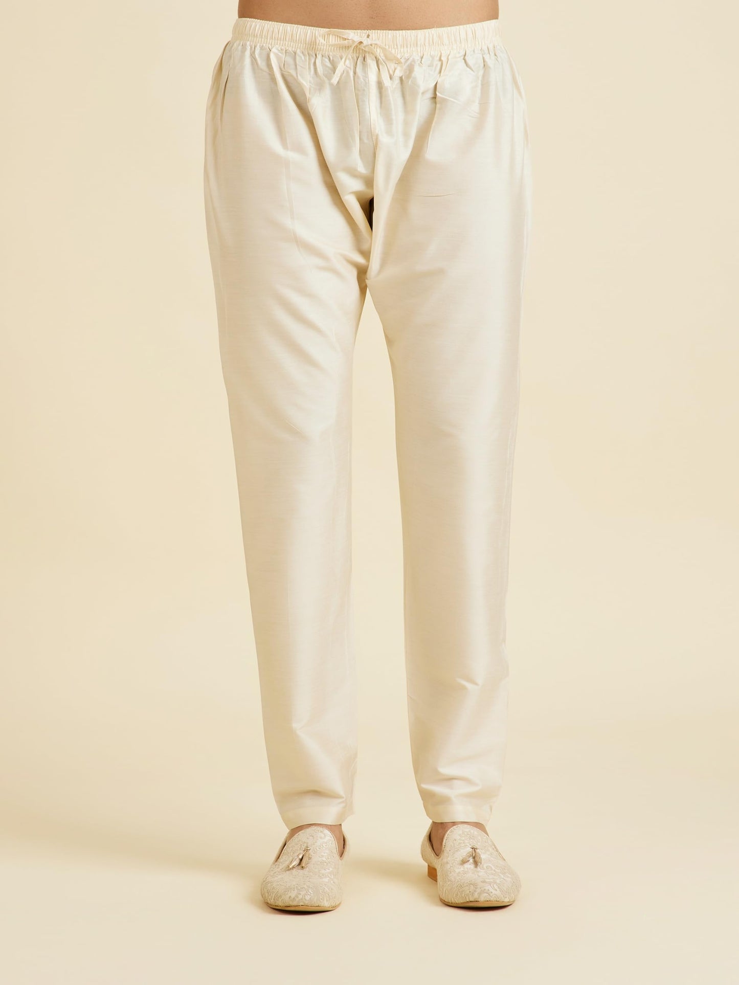 Manyavar Men's Art Silk Printed Kurta Set (2pcs)