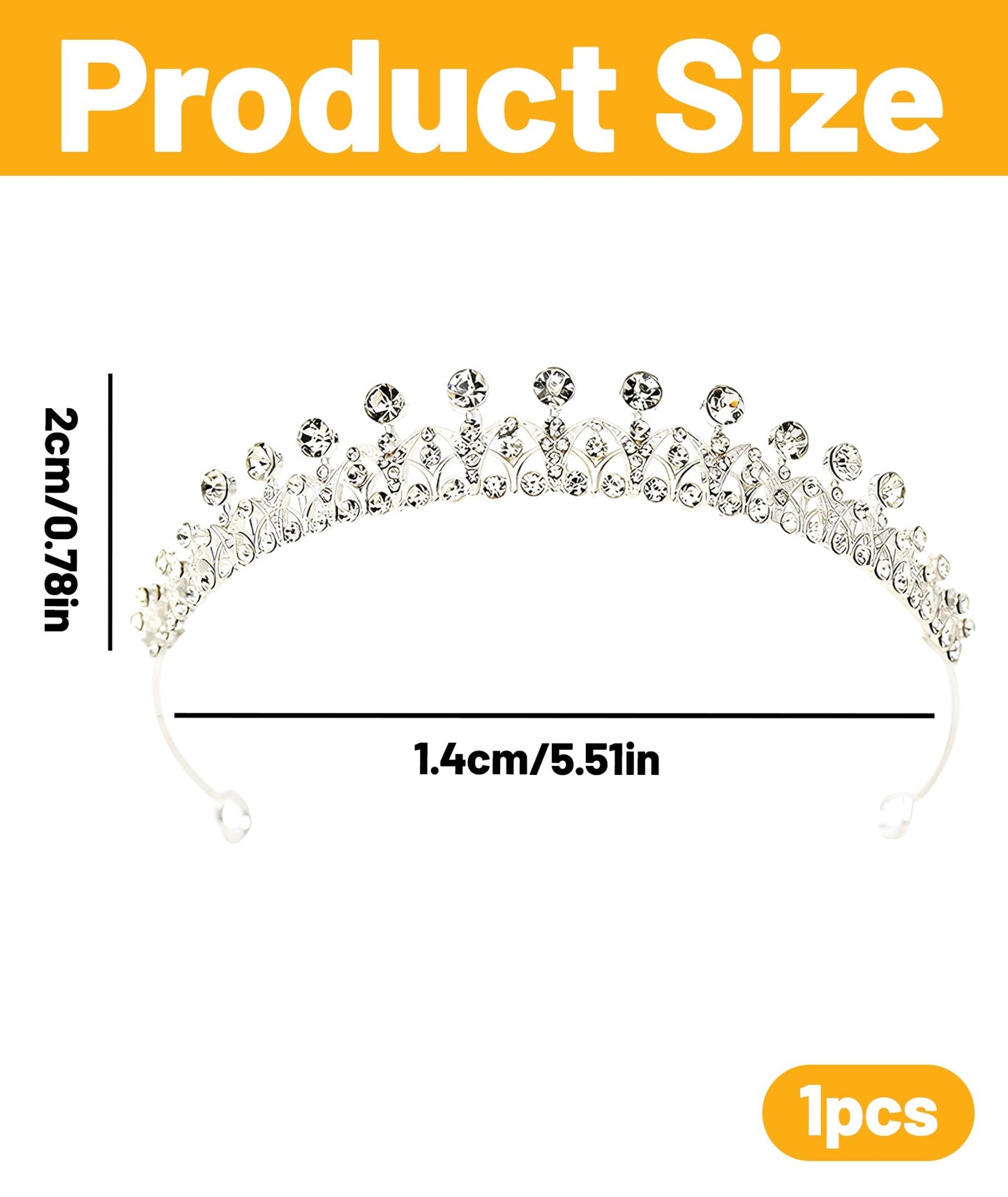 Crown for Girls for Women,Tiara for Women Wedding,Crown for Women QueenAlloy Stylish Headband for Party Wedding Prom Birthday