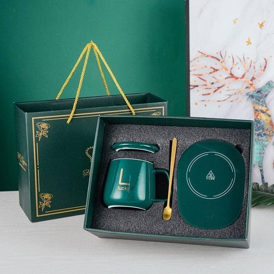 Rugmi Coffee Mug Warmer with Auto Shut-Off – Electric Cup Heater Plate with Thermostat – Desktop Beverage Warmer for Home Office(Multicolor)