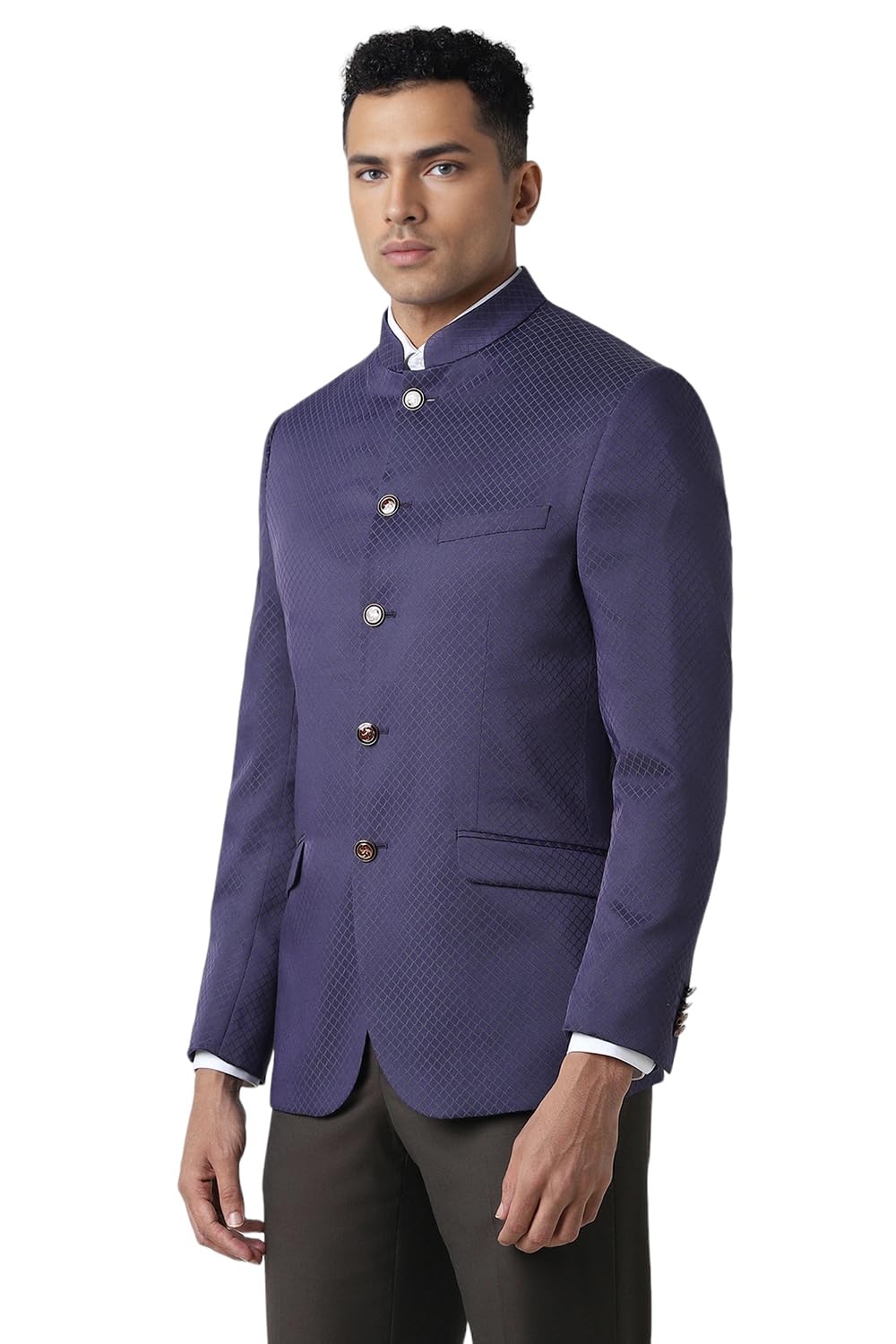 Van Heusen Men's Blazer (VHBZCSLFD35538_Purple
