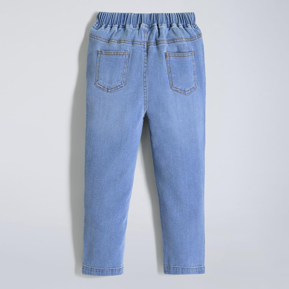 Hopscotch Girls Blue Elasticated Denim Jeans (4-5 Years)