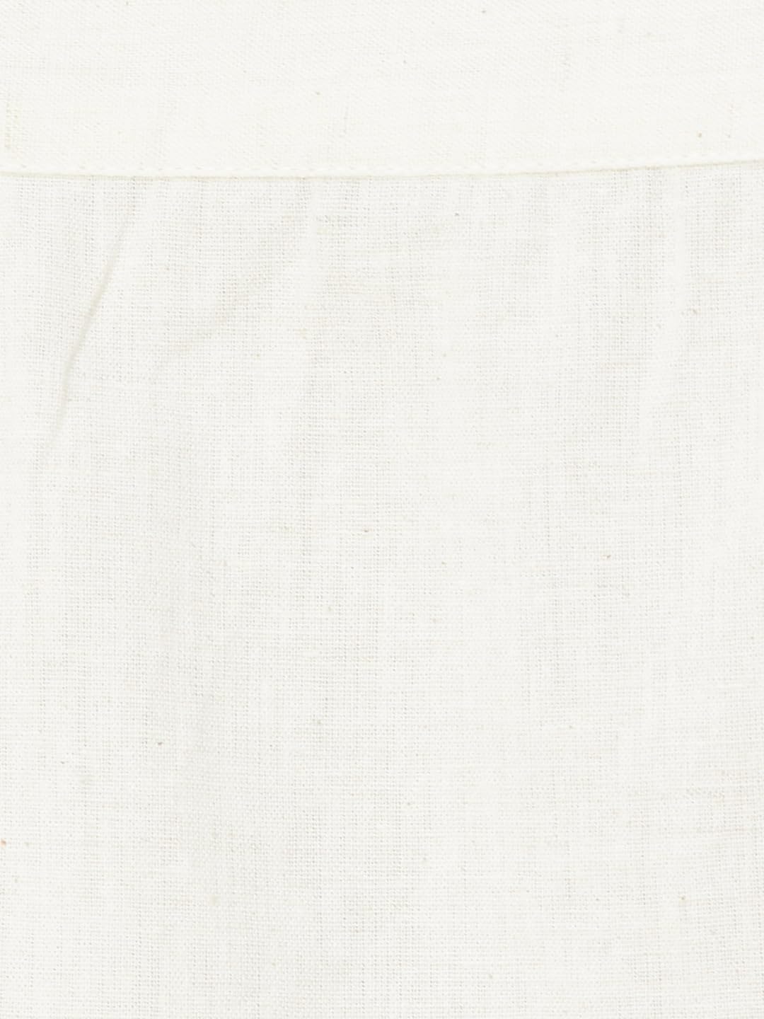 Max Men Slim Fit Embroidered Short Kurta (Off White_S)
