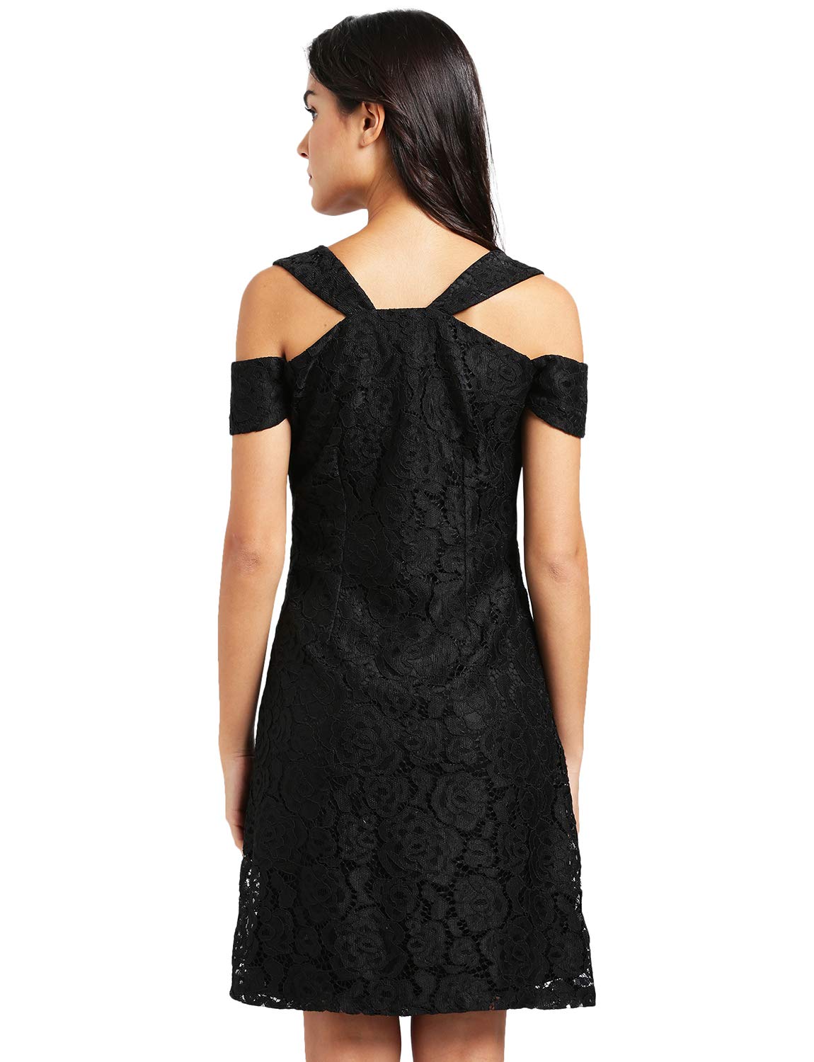 Zink London Women's Mini Dress (D00392_S_Black_Small)