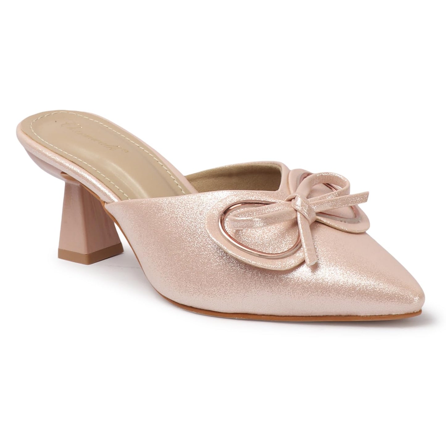 CHARMWALK Elegant Black Kitten Heels for Women | Classy & Comfortable for Formal Events (Sultan, UK Footwear Size System, Adult, Women, Numeric, Medium, 8)