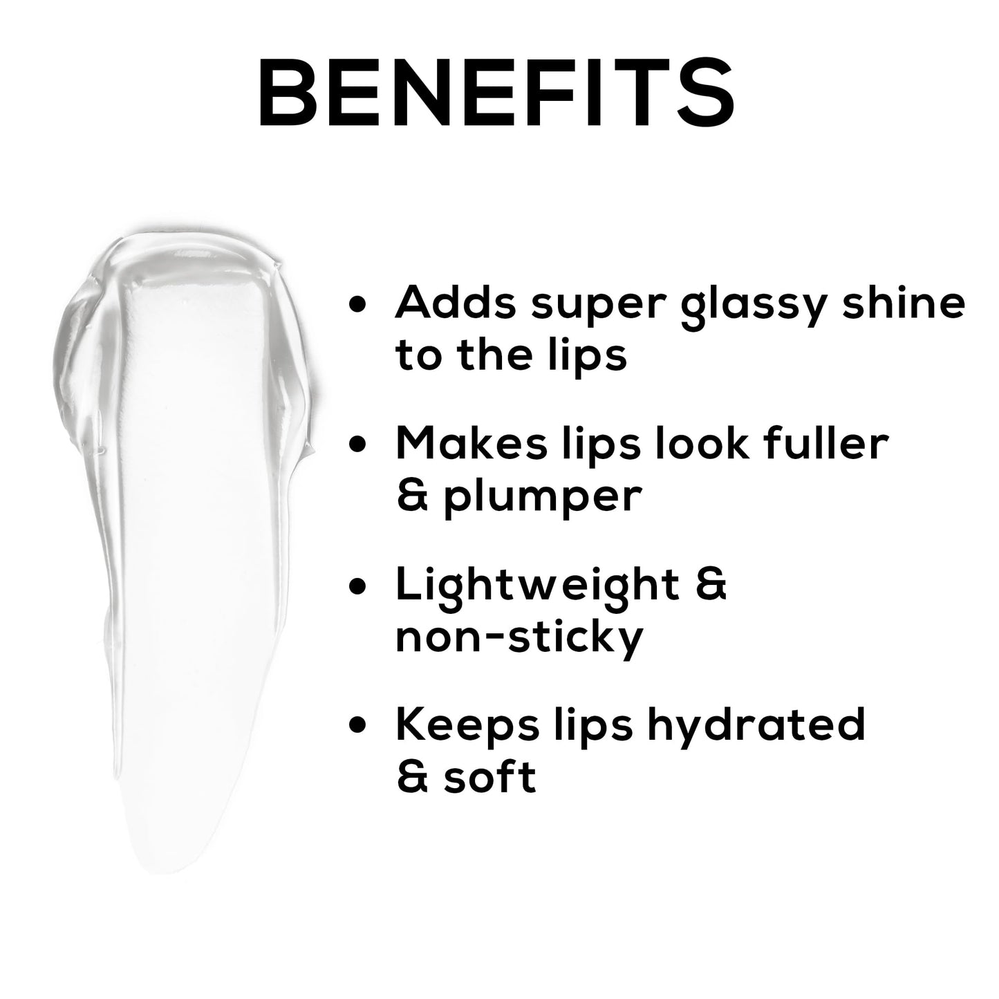 RENEE Hot Lips -Clear Lip Gloss | High-Glossy Shine | Enriched with Vitamin E | Lightweight | Non Sticky | Hydrating Formula | 4.5ml