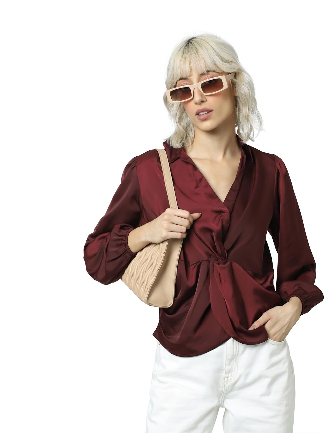 ONLY Regular Fit Shirt (15319543_Windsor Wine_40)
