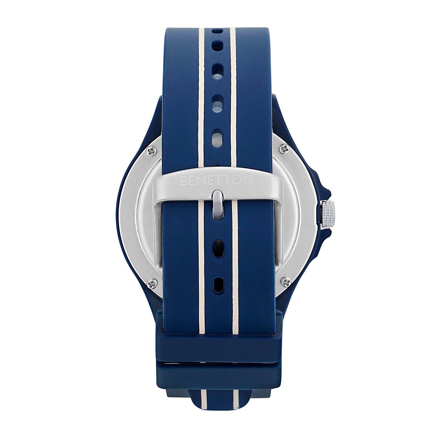 United Colors of Benetton Men Blue & Black Round Dial Analog Watch - UWUCG0312
