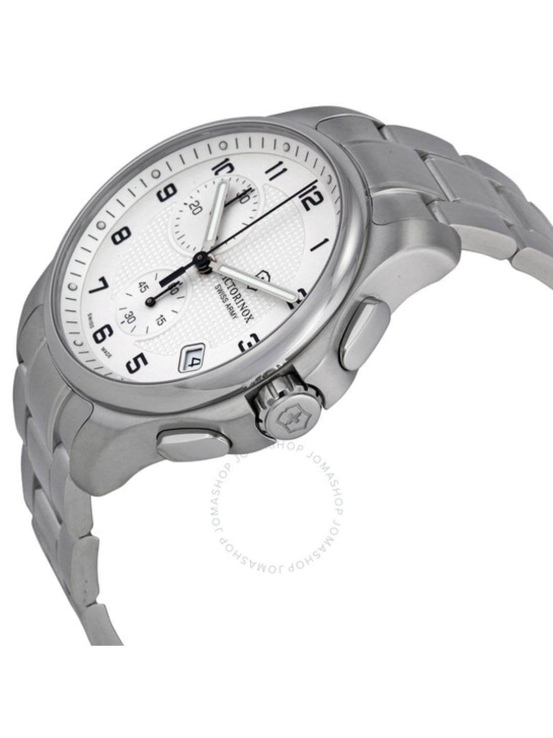 Victorinox Officer's 42 mm Silver Dial Men Watch - 241554